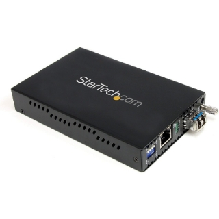 Picture of StarTech.com 1000 Mbps Gigabit Single Mode Fiber Media Converter LC 40 km