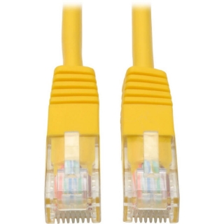 Picture of Tripp Lite 1ft Cat5e / Cat5 350MHz Molded Patch Cable RJ45 M/M Yellow 1'