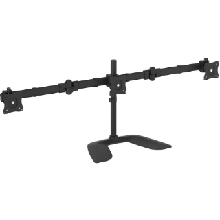 Picture of StarTech.com Triple Monitor Stand - Crossbar - Steel & Aluminum - For VESA Mount Monitors up to 27in - Computer Monitor Stand - 3 Monitor Arm