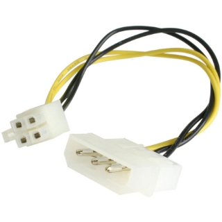 Picture of StarTech.com Power cable adapter - 4 pin internal power (F) - 4 pin ATX12V (M) - 15.2 cm