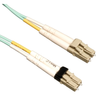 Picture of Tripp Lite 2M 10Gb Duplex Multimode 50/125 OM3 LSZH Fiber Optic Patch Cable LC/LC Aqua 6' 6ft 2 Meter