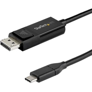 Picture of StarTech.com 3ft (1m) USB C to DisplayPort 1.4 Cable 8K 60Hz/4K - Reversible DP to USB-C or USB-C to DP Video Adapter Cable HBR3/HDR/DSC