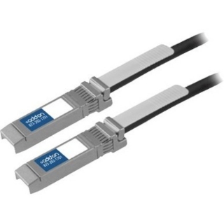 Picture of AddOn Cisco SFP-H10GB-CU5M to Intel XDACBL5M Compatible TAA Compliant 10GBase-CU SFP+ to SFP+ Direct Attach Cable (Passive Twinax, 5m)