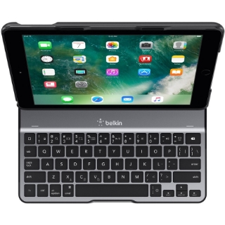 Picture of Belkin QODE Ultimate Lite Keyboard/Cover Case for 9.7" Apple iPad (5th Generation), iPad Air Tablet - Black