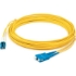 Picture of AddOn 11m LC (Male) to SC (Male) Straight Yellow OS2 Duplex Fiber OFNR (Riser-Rated) Patch Cable