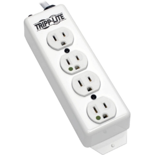 Picture of Tripp Lite Safe-IT Power Strip Hospital Medical Antimicrobial 120V 5-15R-HG 4 Outlet 15' Cord Metal
