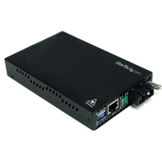 Picture of StarTech.com 10/100 Mbps Single Mode Fiber Media Converter SC 30 km