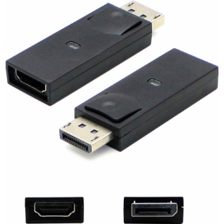 Picture of DisplayPort 1.2 Male to HDMI 1.3 Female Black Adapter Which Requires DP++ For Resolution Up to 2560x1600 (WQXGA)