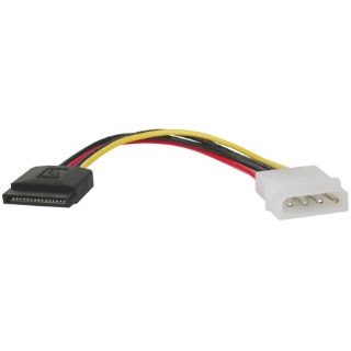 Picture of Tripp Lite 6in Serial ATA SATA Power Cable 4Pin Molex to 15Pin