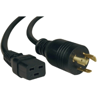 Picture of Tripp Lite 10ft Power Cord Extension Cable L5-20P to C19 for Servers Heavy Duty 20A 12AWG 10'