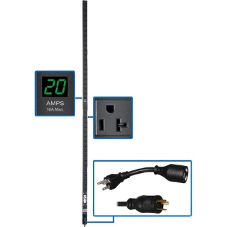 Picture of Tripp Lite PDU Metered 120V 20A 5-15/20R 36 Outlet L5-20P