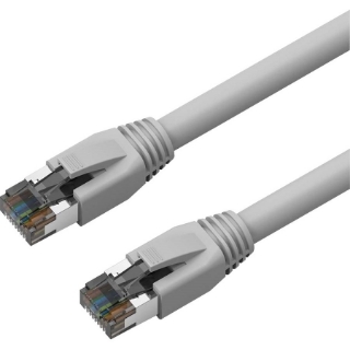 Picture of Axiom 2FT CAT8 2000mhz S/FTP Shielded Patch Cable Snagless Boot (Gray)