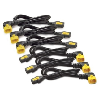 Picture of APC by Schneider Electric Power Cord Kit (6 EA), Locking, C13 to C14 (90 Degree), 1.8m