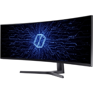 Picture of Samsung C49HG90DMN 49" Curved Screen Quantum Dot LED LCD Monitor - 32:9 - Charcoal Black, Titanium