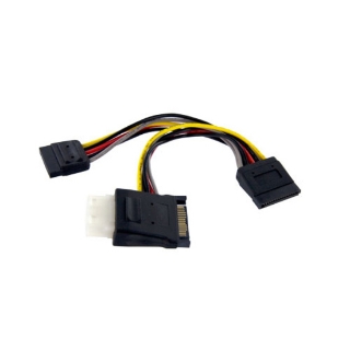 Picture of StarTech.com SATA to LP4 with 2x SATA Power Splitter Cable