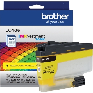 Picture of Brother INKvestment LC406Y Original Ink Cartridge - Single Pack - Yellow