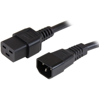 Picture of StarTech.com 3 ft Heavy Duty 14 AWG Computer Power Cord - C14 to C19