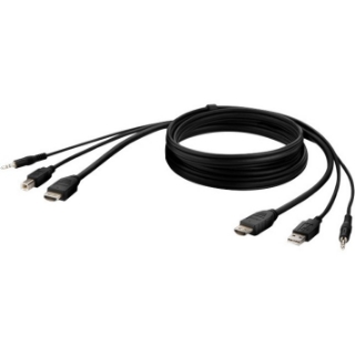 Picture of Belkin HDMI High Retention + USB A/B + Audio Passive Combo KVM Cable
