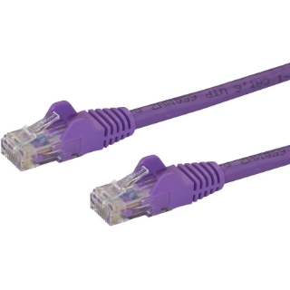 Picture of StarTech.com 4ft CAT6 Ethernet Cable - Purple Snagless Gigabit - 100W PoE UTP 650MHz Category 6 Patch Cord UL Certified Wiring/TIA