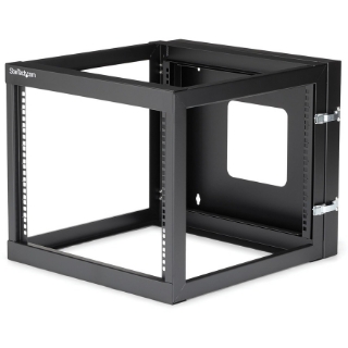 Picture of StarTech.com 8U 22in Depth Hinged Open Frame Wallmount Server Rack