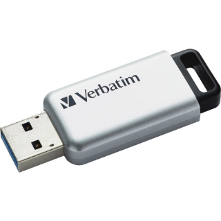 Picture of Verbatim 64GB Store 'n' Go Secure Pro USB 3.0 Flash Drive with AES 256 Hardware Encryption - Silver