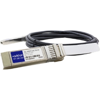 Picture of AddOn Dell Force10 CBL-10GSFP-DAC-7M Compatible TAA Compliant 10GBase-CU SFP+ to SFP+ Direct Attach Cable (Active Twinax, 7m)