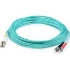 Picture of AddOn 0.3m ST to LC (Male) Aqua OM4 Duplex Fiber OFNR (Riser-Rated) Patch Cable