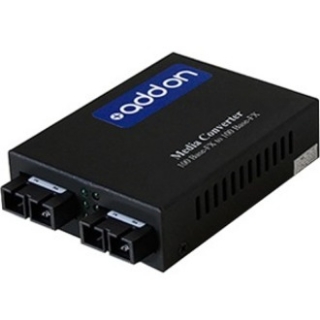 Picture of AddOn 100Base-FX(SC) to 100Base-LX(SC) MMF/SMF 850nm/1310nm 550m/20km Media Converter