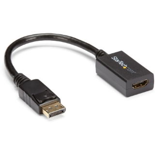 Picture of StarTech.com DisplayPort to HDMI Adapter, 1080p DP to HDMI Video Converter, DP to HDMI Monitor/TV Dongle, Passive, Latching DP Connector