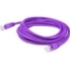 Picture of AddOn 7.5ft RJ-45 (Male) to RJ-45 (Male) Purple Cat6 Straight Shielded Twisted Pair PVC Copper Patch Cable