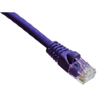 Picture of Axiom 100FT CAT6A 650mhz Patch Cable Molded Boot (Purple) - TAA Compliant