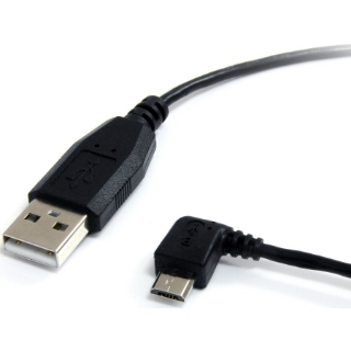 Picture of StarTech.com 6 ft Micro USB Cable - A to Left Angle Micro B