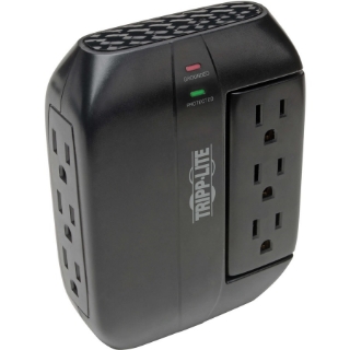 Picture of Tripp Lite Surge Protector Swivel 6 Outlet Wallmount Direct Plug In 120V BK