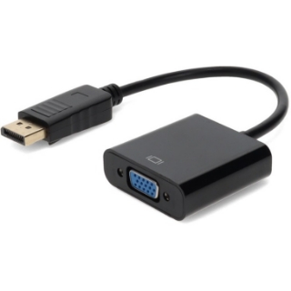 Picture of DisplayPort 1.2 Male to VGA Female Black Adapter Which Requires DP++ For Resolution Up to 1920x1200 (WUXGA)