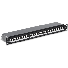 Show details for TRENDnet 24-Port Cat6A Shielded 1U Patch Panel, 19" 1U Rackmount Housing, Compatible With Cat5e, Cat6, And Cat6A Cabling, Ethernet Cable Management, Color Coded Labeling, Black, TC-P24C6AS Picture of TRENDnet 24-Port Cat6A Shielded 1U Patch Panel, 19" 1U Rackmount Housing, Compatible With Cat5e, Cat6, And Cat6A Cabling, Ethernet Cable Management, Color Coded Labeling, Black, TC-P24C6AS