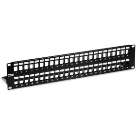 Show details for TRENDnet 48-Port Blank Keystone Shielded 2U HD Patch Panel, TC-KP48S, 2U 19" Metal Rackmount Housing, Network Management Panel, Recommended with TC-K06C6A Cat6A Keystone Jacks (sold separately) Picture of TRENDnet 48-Port Blank Keystone Shielded 2U HD Patch Panel, TC-KP48S, 2U 19" Metal Rackmount Housing, Network Management Panel, Recommended with TC-K06C6A Cat6A Keystone Jacks (sold separately)