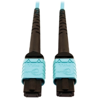 Picture of Tripp Lite Multimode Fiber Optic Cable OM4 Plenum 400G 50 24F MTP/MPO-PC F/F 10M