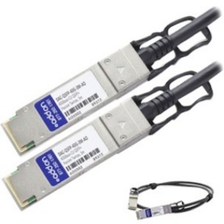 Picture of AddOn Dell DAC-QSFP-40G-3M Compatible TAA Compliant 40GBase-CU QSFP+ to QSFP+ Direct Attach Cable (Passive Twinax, 3m)