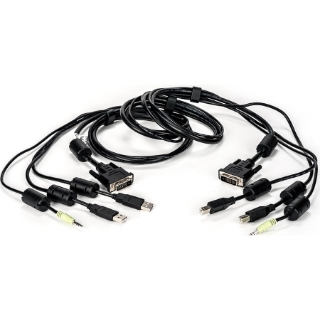 Picture of Vertiv Avocent USB Keyboard and Mouse, DVI-D and Audio Cable, 6 ft. with DPP Support for Vertiv Avocent SV and SC Series Switches