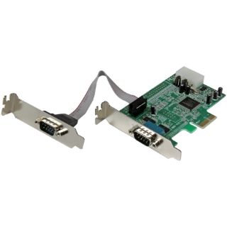 Picture of StarTech.com 2 Port Low Profile PCI Express Serial Card - 16550