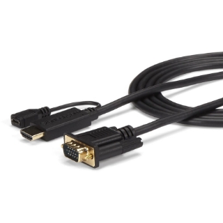 Picture of StarTech.com HDMI to VGA Cable - 3 ft / 1m - 1080p - 1920 x 1200 - Active HDMI Cable - Monitor Cable - Computer Cable