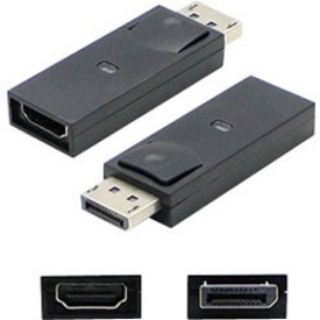 Picture of 5PK DisplayPort 1.2 Male to HDMI 1.3 Female Black Adapters Which Requires DP++ For Resolution Up to 2560x1600 (WQXGA)