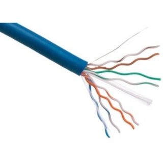Picture of Axiom CAT5e 24AWG 4-Pair Solid 350MHz Plenum Bulk Cable Spool 1000FT (Blue)