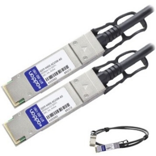 Picture of AddOn Cisco QSFP-H40G-ACU5M Compatible TAA Compliant 40GBase-CU QSFP+ to QSFP+ Direct Attach Cable (Active Twinax, 5m)