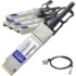 Picture of AddOn Cisco QSFP-4SFP25G-CU5M Compatible TAA Compliant 100GBase-CU QSFP28 to 4xSFP28 Direct Attach Cable (Passive Twinax, 5m)