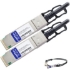 Picture of AddOn Dell DAC-Q28-100G-5M Compatible TAA Compliant 100GBase-CU QSFP28 to QSFP28 Direct Attach Cable (Passive Twinax, 5m)