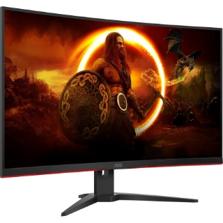 Picture of AOC C32G2E 31.5" Full HD Curved Screen WLED Gaming LCD Monitor - 16:9 - Red, Black