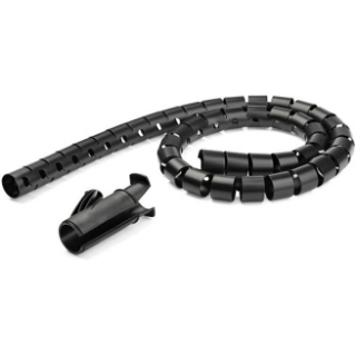 Picture of StarTech.com 1.5m / 4.9ft Cable Management Sleeve - Spiral - 45mm/1.8" Diameter - W/ Cable Loading Tool - Expandable Coiled Cord Organizer