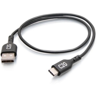 Picture of C2G 1.5ft USB C to USB A Adapter Cable - USB 2.0 - 480Mbps - M/M