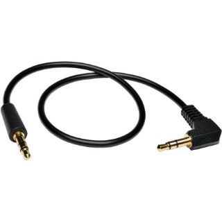 Picture of Tripp Lite 6ft Mini Stereo Audio Cable with One Right Angle Plug 3.5mm M/M 6'